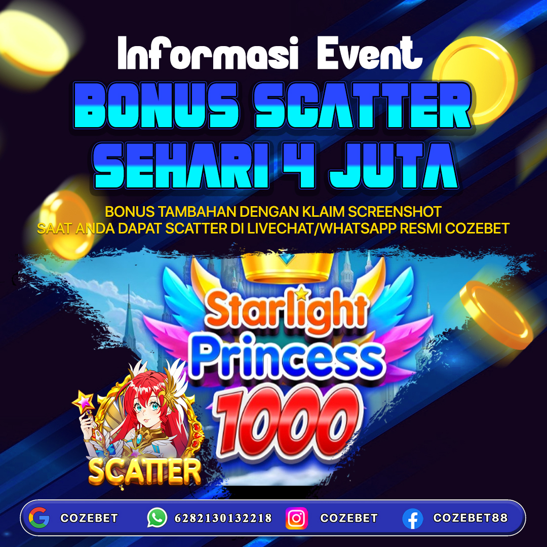 Cozebet : Dengan Daftar Judi Online Akun Slot Gede Bonus Deposit