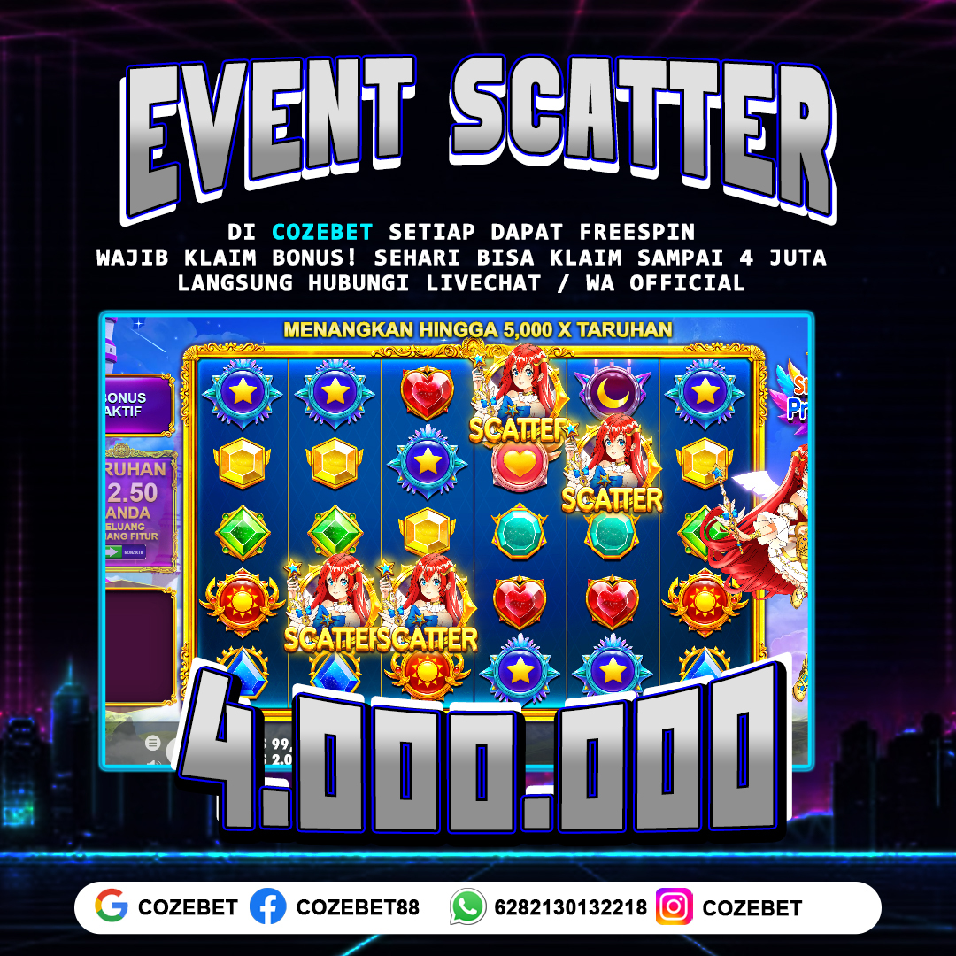 Cozebet | Setiap Dengan Jackpot Bonus Slot Hitam Scatter Hari